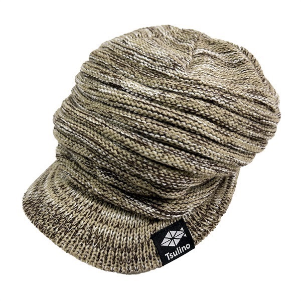 8フクレニットジープ【防寒/ニット帽】(ミックスベージュ)